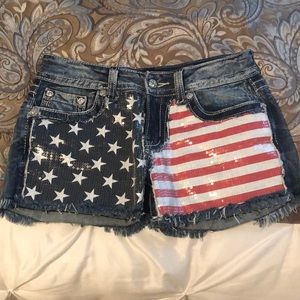 Miss Me American Flag Shorts
